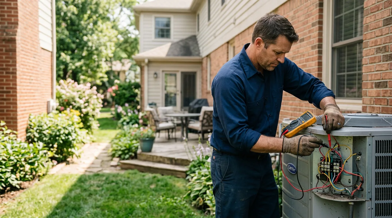 HVAC technician working near West Baden Springs, IN